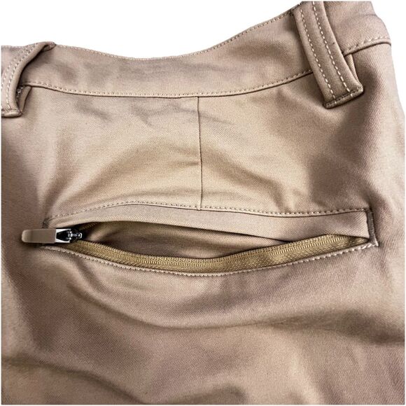 INTO THE AM Pants Mens 38x30 Tan Khaki Performance Tapered All Day Stretch - Picture 9 of 12